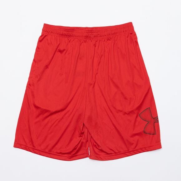 Under Armour Men UA Tech Logo 10" Shorts Red Size S - Picture 3 of 4